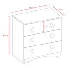 Kocot Kids, Julia, komoda, biała