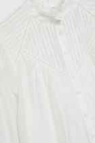 Koszula damska z długim rękawem, biała, Moodo