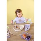 Lassig, Tiny Team, zestaw silikonowych naczyń, kotek, 3 szt.