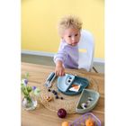 Lassig, Tiny Team, zestaw silikonowych naczyń, piesek, 3 szt.