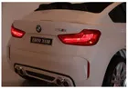 Lean Cars, BMW X6M, pojazd na akumulator, biały