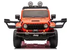 Lean Cars, Jeep Rubicon, pojazd na akumulator 4-4, DK-JWR556 4-200W 24V, pomarańczowy