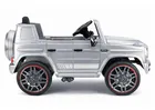 Lean Cars, Mercedes AMG G 63, pojazd na akumulator, srebrny lakierowany