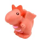 Lean Toys, dinozaury, zabawki do kąpieli, pastelowe, 6 elementów