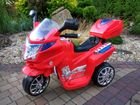 Lean Toys, Moto, pojazd na akumulator, czerwony