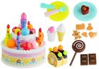 Lean Toys, tort urodzinowy, zestaw z akcesoriami
