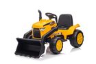 Lean Toys, traktor z przyczepą, pojazd na akumulator, żółty, S617