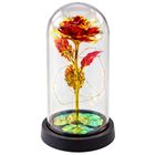 Lean Toys, wieczna róża w kopule, z oświetleniem LED