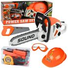 Lean Toys, zestaw majsterkowicza, piła łańcuchowa z akcesoriami, interaktywna
