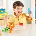 Learning Resources, Snap & Learn, Pieski, figurki do nauki liter i poznawania kolorów, zestaw edukacyjny, 10 szt.