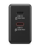 Lenovo, zasilacz, 65W, GaN Dual USB-C, 40AW065BEU