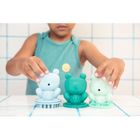 Lilliputiens, zestaw 3 zabawek do kąpieli, sensoryczne żabki, 9m+