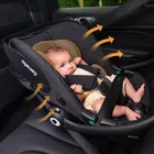 Lionelo, Astrid, fotelik samochodowy z bazą, i-Size, Beige Sand, 40-87 cm