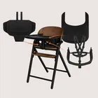 Lionelo, Celia, krzesełko do karmienia, black wood