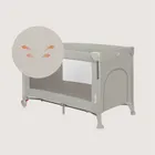 Lionelo, Ellen, łóżeczko turystyczne z funkcją dostawki, 3w1, beige