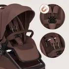 Lionelo, Freya, wózek wielofunkcyjny, składana gondola, 2w1, brown chocolate
