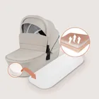 Lionelo, Mika Plus, wózek wielofunkcyjny, 3w1, Beige Sand