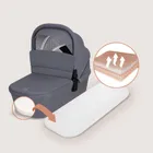 Lionelo, Mika Plus, wózek wielofunkcyjny, 3w1, Grey Stone