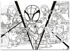 Lisciani, Spidey i super-kumple, puzzle dwustronne, 192 elementy