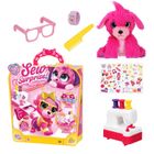 Little Live Pets, Cutie Cuts Sew Wow, pluszak niespodzianka, różowy, z magiczną maszyną do szycia
