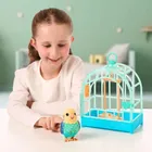 Little Live Pets, Mój Prawdziwy Ptaszek, Indie, ćwierkający ptaszek w klatce, zabawka interaktywna, niebieski