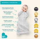 Love to Dream, Swaddle Up, otulacz, śpiworek, biały, TOG 1, rozmiar XS