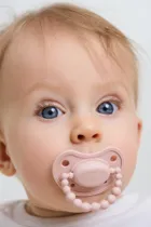 LUU Kids, smoczek pozycjonujący, Velvet Blush, 6m+