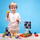 Marioinex, Mini Waffle, Green Blocks, klocki konstrukcyjne, 206 + 30 elementów gratis