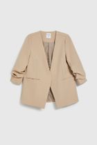 Marynarka damska, beżowa, Moodo