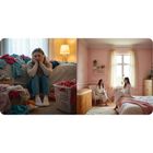 Massido, bambusowy kosz na pranie z pokrywą, 150l