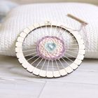 Micki, krosno okrągłe, ramka do tkania, zestaw kreatywny, 21 cm