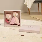 Miniland, Baby Deer, przytulanka z grzechotką, zestaw sensoryczny