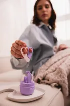 Momini, zestaw do pielęgnacji paznokci niemowląt, Lilac