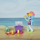 My Little Pony, Equestria Girls, Rainbow Dash, Plaża, zestaw z mini lalką