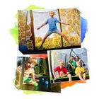 Neo-Sport, trampolina ogrodowa profilowana, z siatką wewnętrzną, 10ft/312 cm