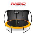 Neo-Sport, trampolina ogrodowa profilowana, z siatką wewnętrzną, 12ft/374 cm