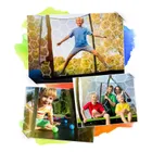 Neo-Sport, trampolina ogrodowa, profilowana, z siatką wewnętrzną, 8ft/252 cm