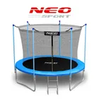 Neo-Sport, trampolina ogrodowa siatka wewnętrzna i drabinką, 252 cm