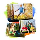 Neo-Sport, trampolina ogrodowa z siatką wewnętrzną i drabinką, 12ft/374 cm