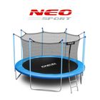 Neo-Sport, trampolina ogrodowa, z siatką wewnętrzną i drabinką, 13ft/404 cm