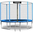 Neo-Sport, trampolina ogrodowa z siatką zewnętrzną i drabinką, 6ft/183 cm