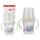Nuk, Perfect Match, butelka do nauki picia z ustnikiem niekapkiem, osiołek, 150 ml