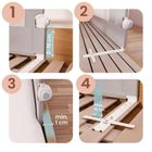 Nukido, NK-228, barierka ochronna do łóżka, szara, 200 cm