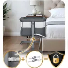 Nukido, NK-243, łóżeczko turystyczne składane, dostawka, ciemny szary