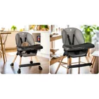 Nukido, Tilo, krzesełko do karmienia, szaro-czarne