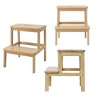 Nuxio, Krok, bambusowy taboret ze schodkiem, 46 cm