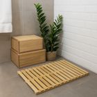 Nuxio, Sanno, podest łazienkowy z bambusa, 60-40 cm