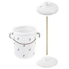 Orion, garnek do kiszenia kapusty ogórków, ceramiczny, biały, 2.5 l, Modrobila