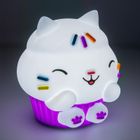 Paladone, Koci Domek Gabi, Cakey Cat SquishyGlo, lampka nocna, silikonowa, 15.3 cm