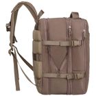 Peterson, plecak podróżny z portem USB, beżowy